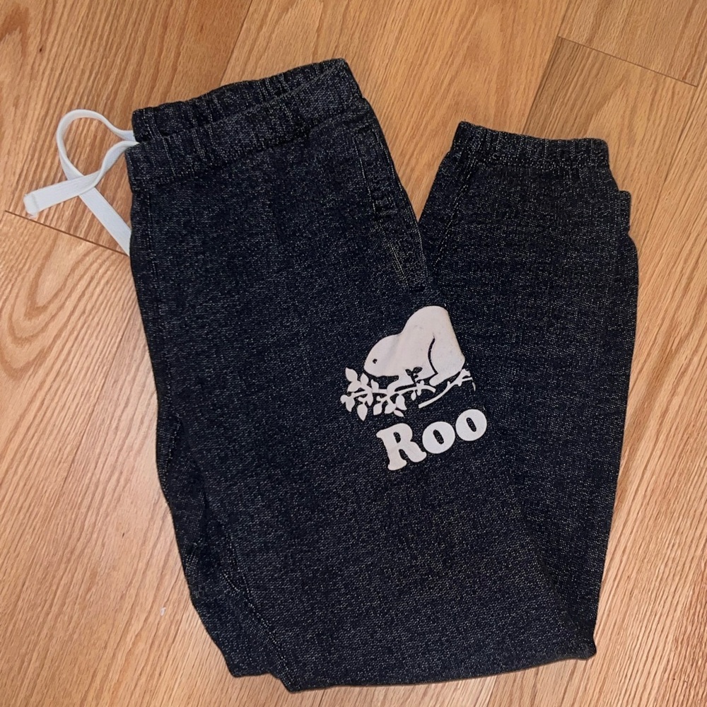 Roots Black Jogger Pants